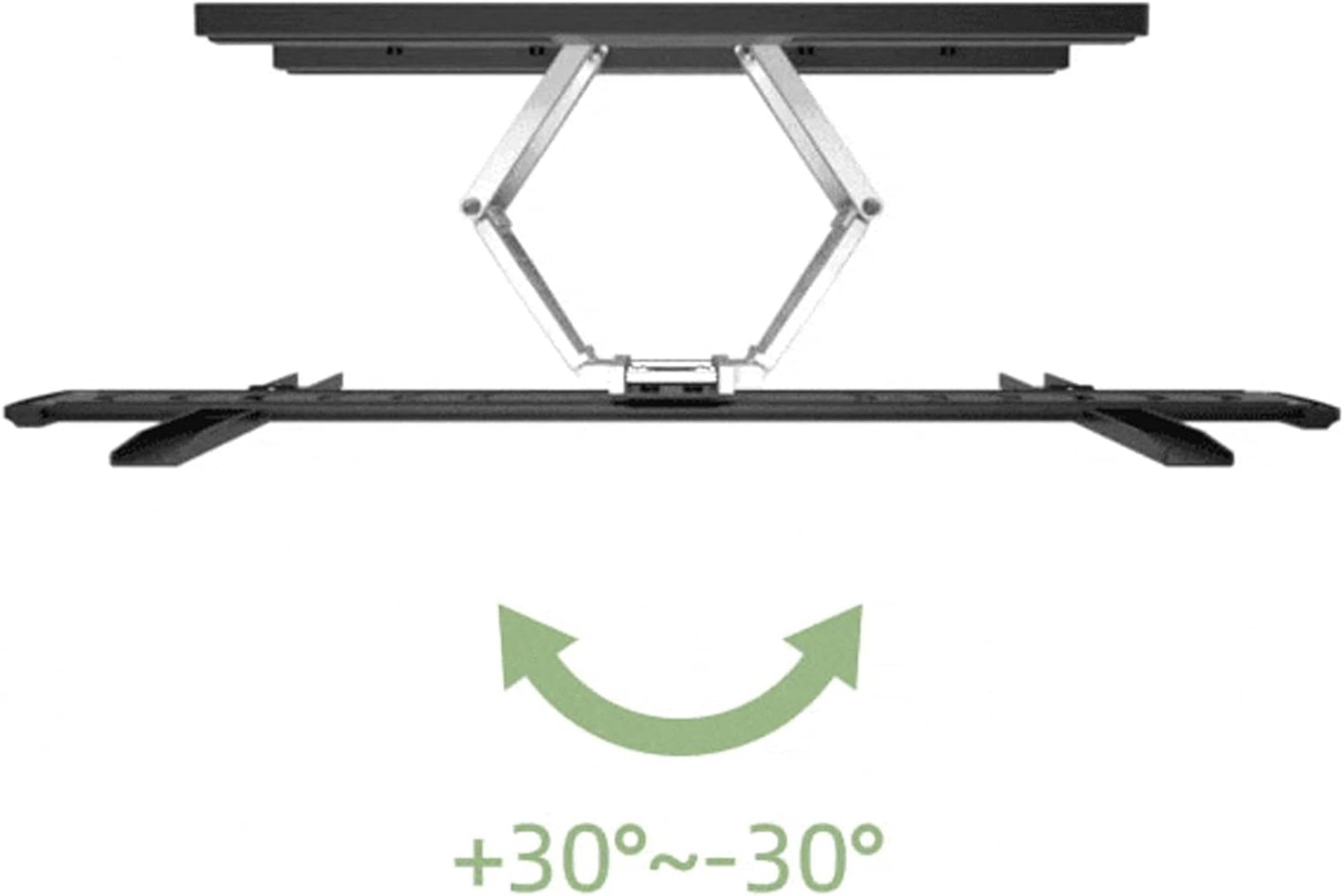 Supporto TV da Pavimento, Base per supporto TV Staffa per TV a parete completamente dinamica Estensione girevole Supporto per TV inclinabile Staffa per TV incorporata ultra sottile per la maggior part