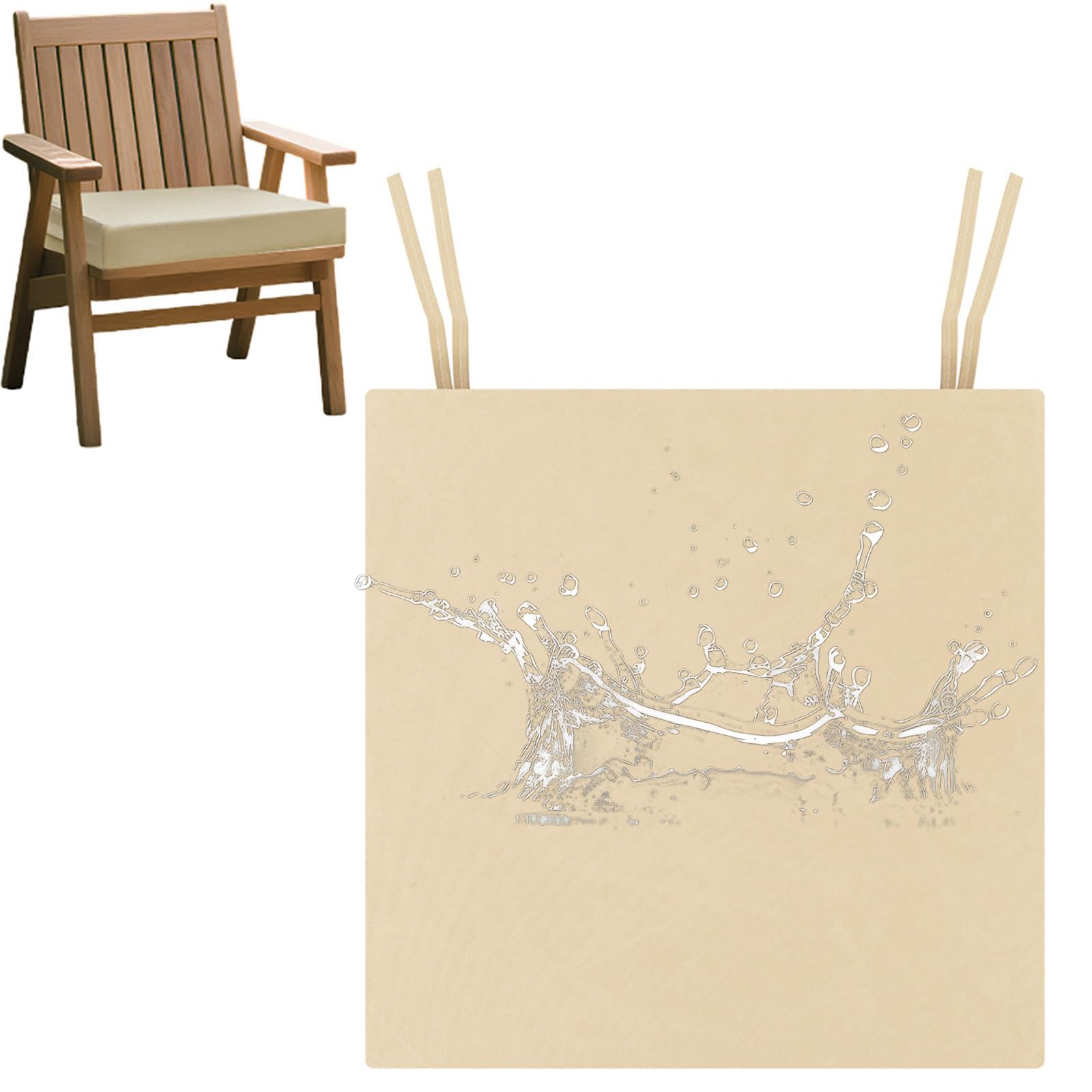Cuscino impermeabile extra spesso per anziani, antiscivolo, per poltrona, auto, ufficio e sedia a rotelle, 45 x 45 x 8 cm, comodo cuscino per la cura degli anziani