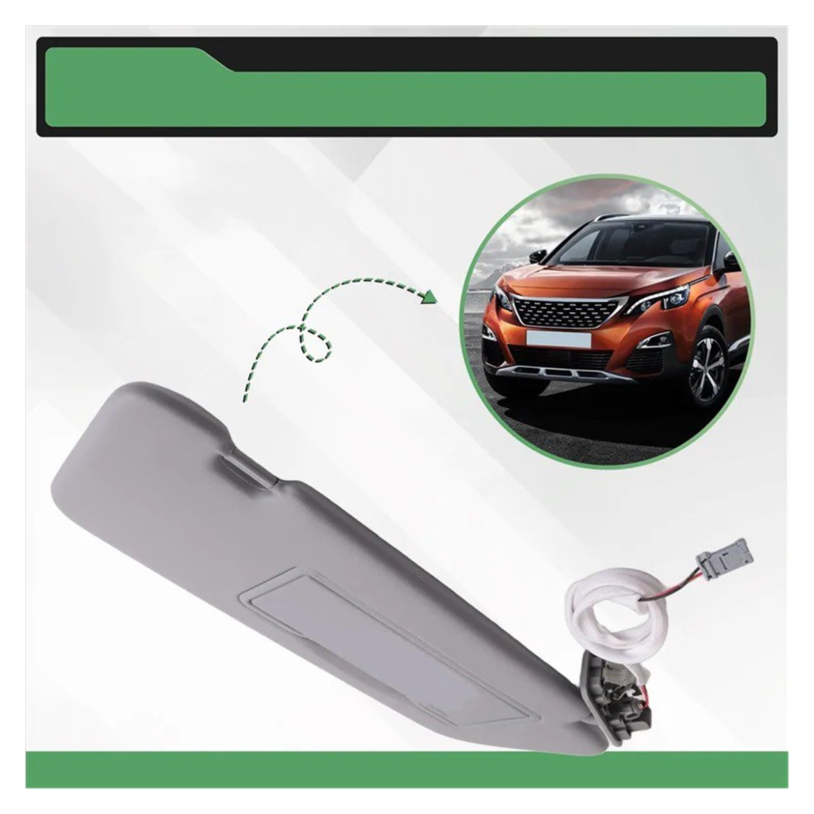 Sonnenblende Ersatz Für Citroen Für C5 8163EG 98158119ZQ 98158116ZQ Rechts Auto Innen Sonnenschirm Sonnenblende