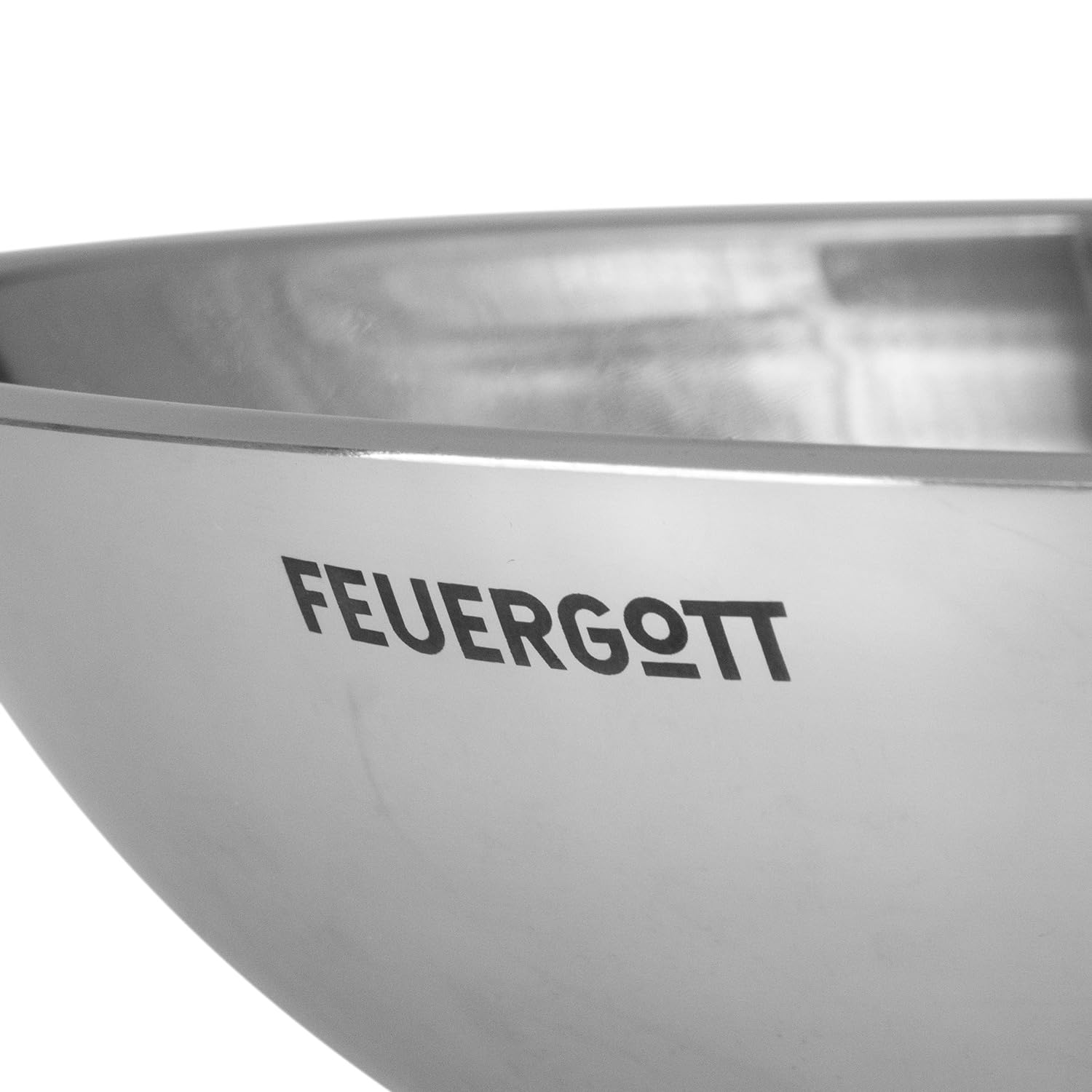 Wok Pfanne Edelstahl Ø 30 cm mit abklappbaren Griffen, runder Boden, spülmaschinengeeignet, für Gasgrill, Gasherd, Induktion