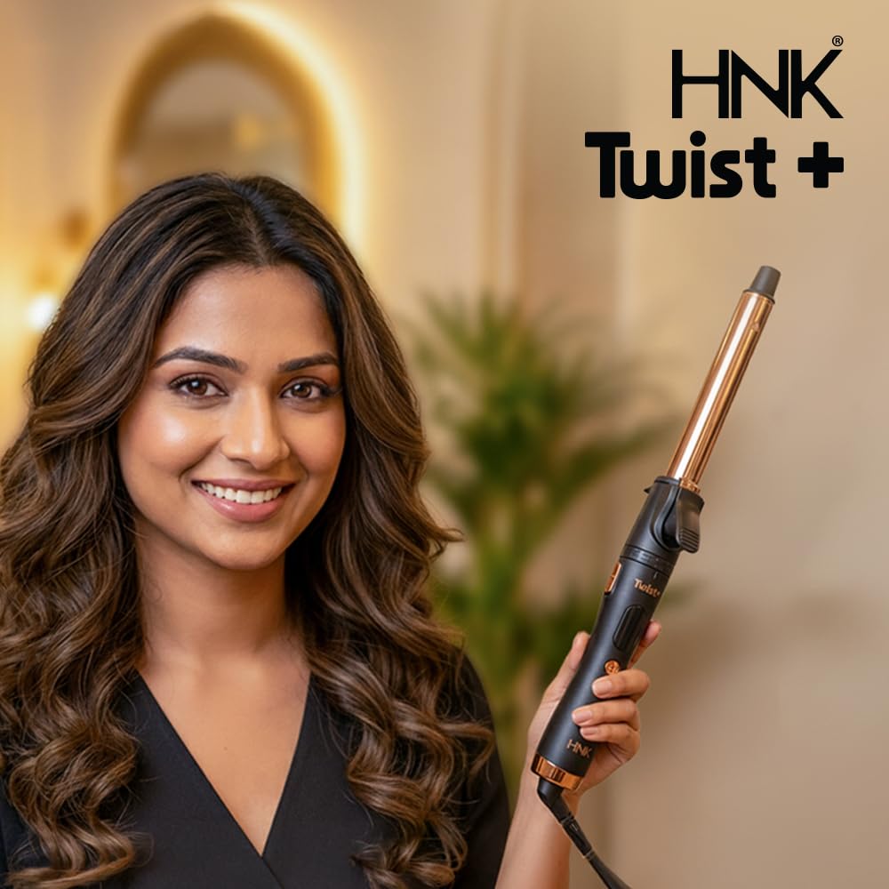 HNK Hair Curler Tong Twist 13mm with Rose Gold Titanium Barrel | 12 Heat Settings (120°C–230°C) | Advanced Heat Technology | 360° Rotating Clamp | Fast 60-Second Heat-Up | Digital Temperature Display (13mm) - Image 5 thumbnail