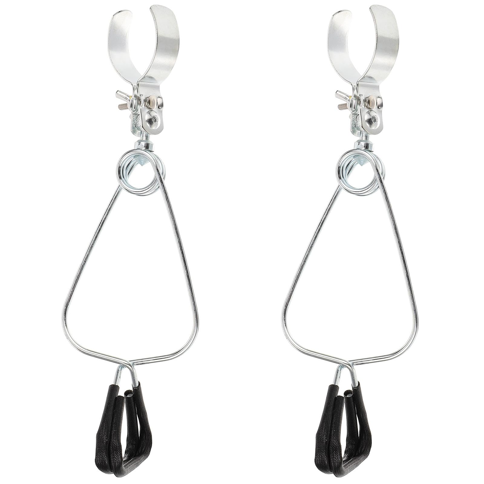 2Pcs Adjustable Clamp Lamp Holders Heat Lamp Bracket Flexible Dome Clamps for Reptile Habitat Lighting Fixtures