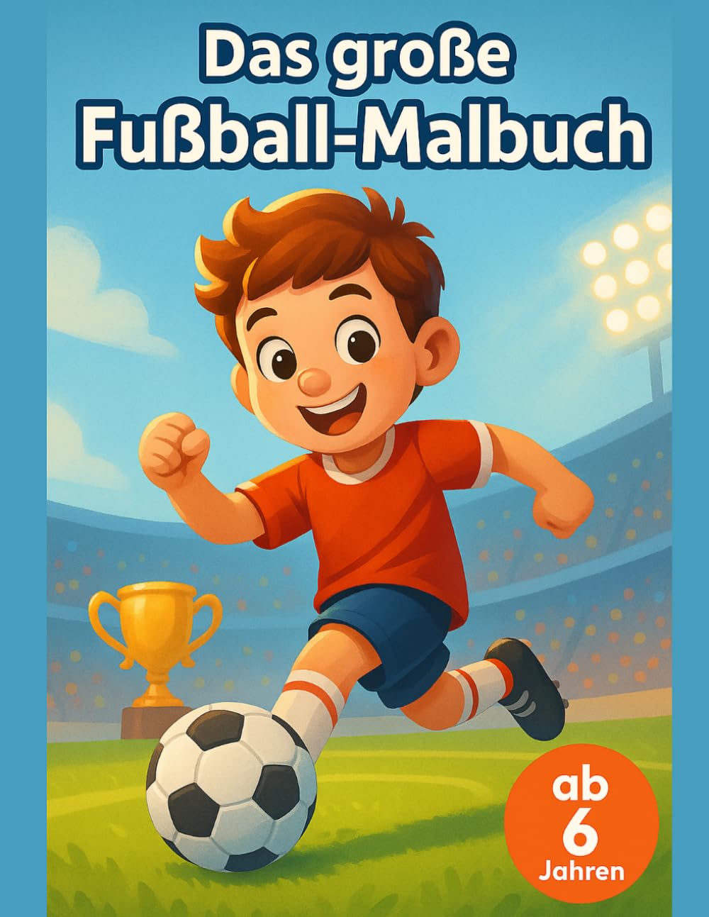 Das große Fußball-Malbuch: Flaggen der Welt & Länder der Welt Malbuch ab 6 Jahren – Sehenswürdigkeiten aus 48 Nationen, Erdkunde für Kinder, Malen und Lernen für kleine Fußballfans