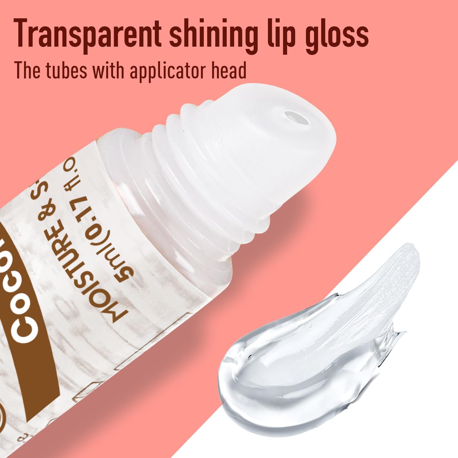 AZEN - 24 Piece Lip Gloss Set Transparent Bulk Lip Gloss Lip Oil for Dry and Cracked Lips Moisturising Nou