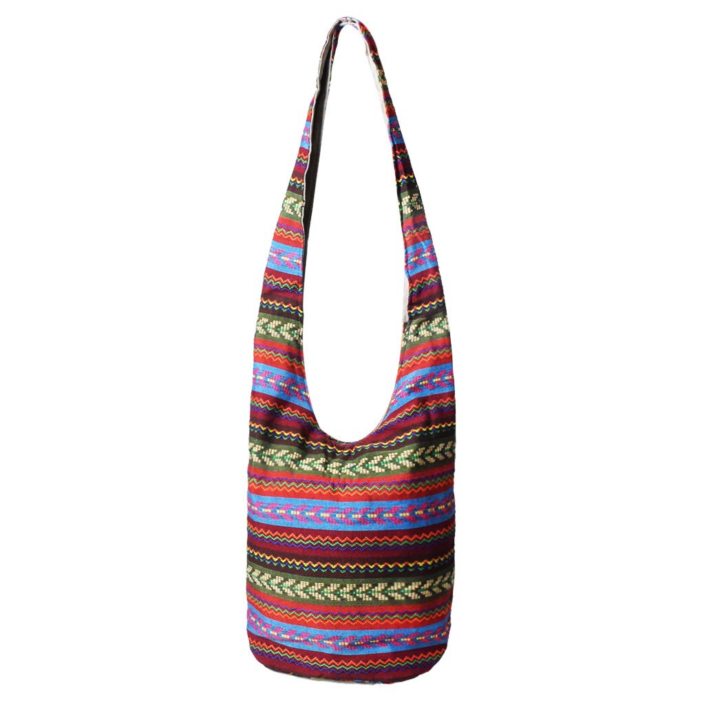 WITERYWomen's Sling Crossbody Bags Large Shoulder Shopping Hobo Bag Handbag Top Zip Bags Handmade Messenger Bag Wallet