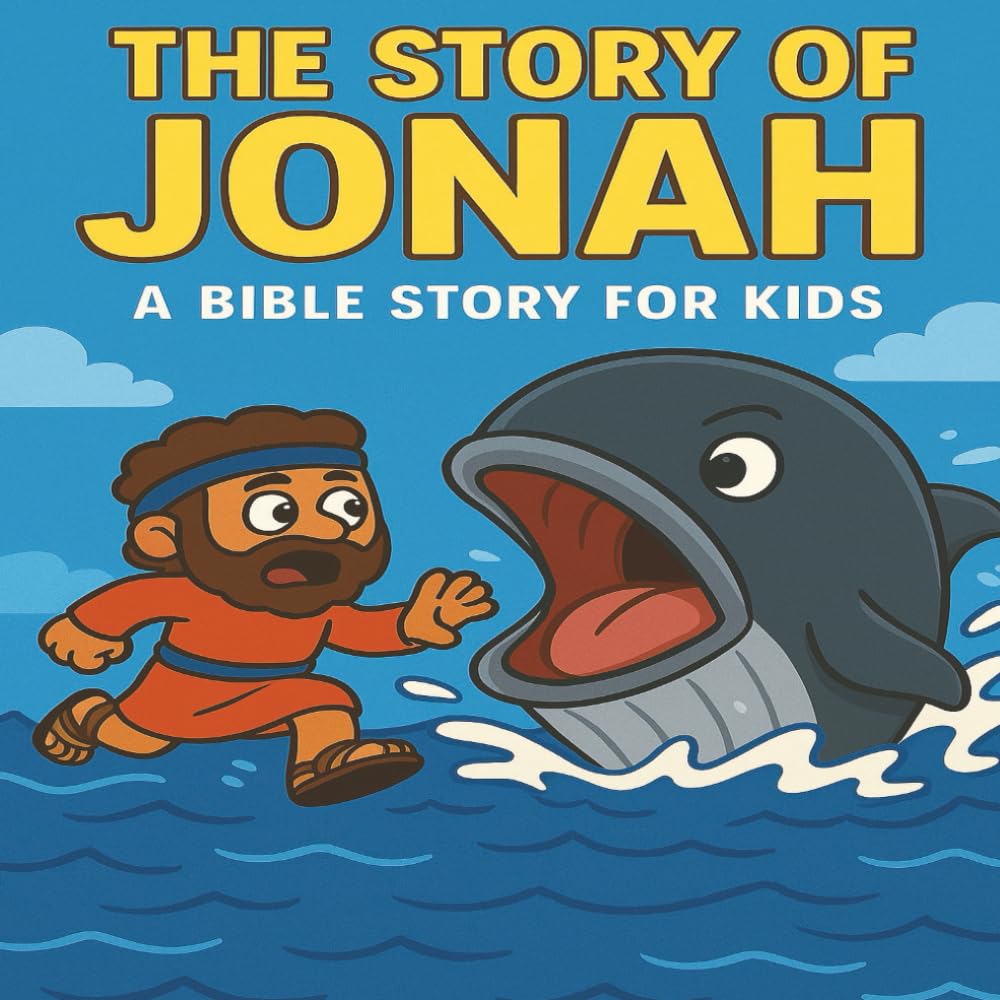 The story of Jonah and the Great Fish: A Fun and Colorful Bible Storybook Teaching Kids About Obedience, Forgiveness, and God’s Mercy