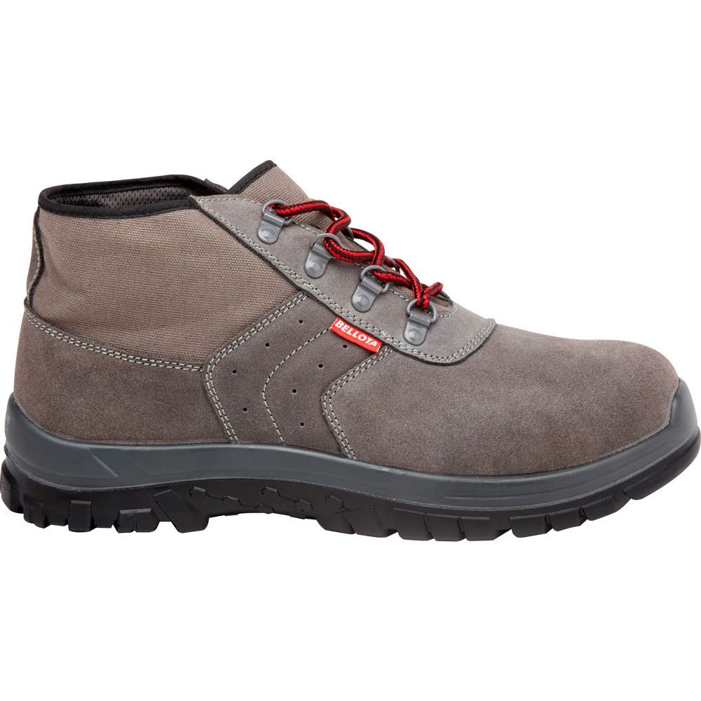 Bellota 72306S1P - Botas de Seguridad Classic de Hombre y Mujer con Serraje Transpirable y Cuello en Lona