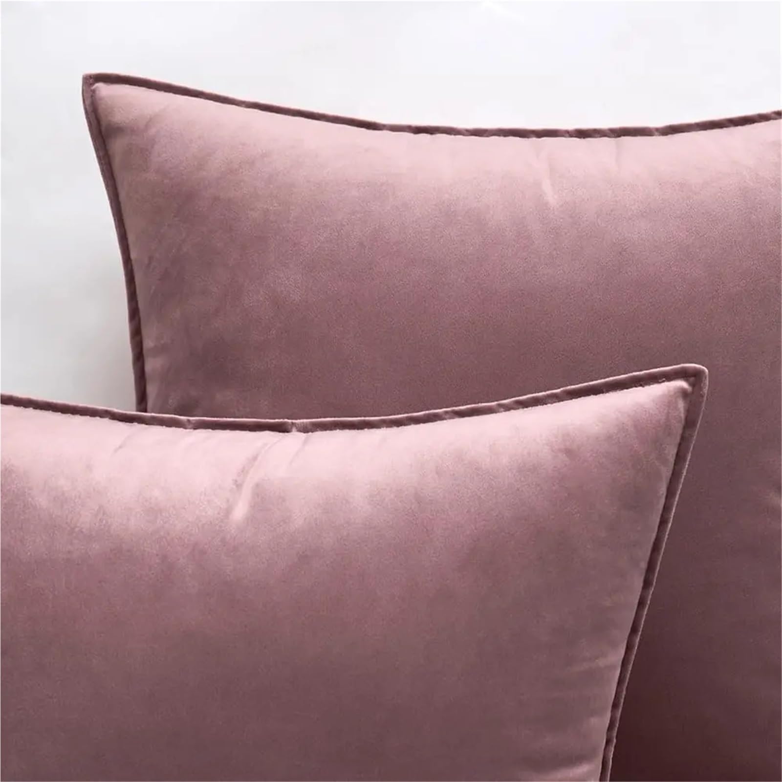 Chenille-Kissenbezug Lila Samt-Kissenbezüge for Sofa, dekorativer Kissenbezug, ultraweicher, 45 x cm, 30 50(Bind Lilac,45x45cm 2pcs Cover)