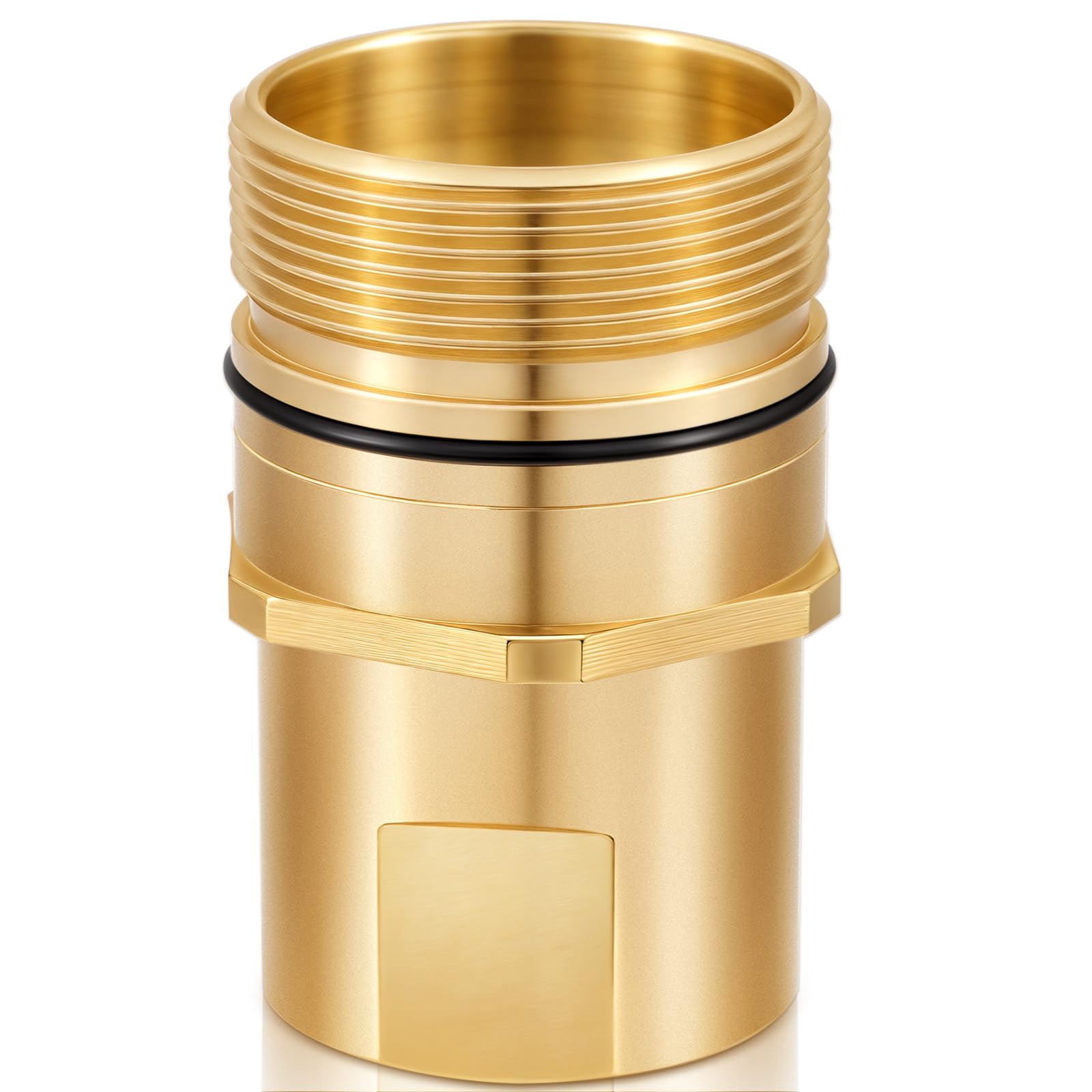 1 Pcs 1-1/4" NPT Wet-line Wing Nut Hydraulic Quick Disconnect Male Coupler, Heavy Duty Brass for Live Dump Trailer Hydraulic Systems