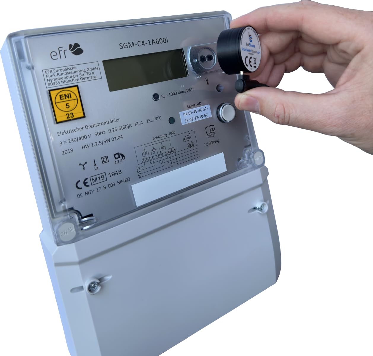 bitShake SmartMeterReader - AIR | WiFi | TASMOTA vorinstalliert | WLAN | MQTT | IR Lesekopf