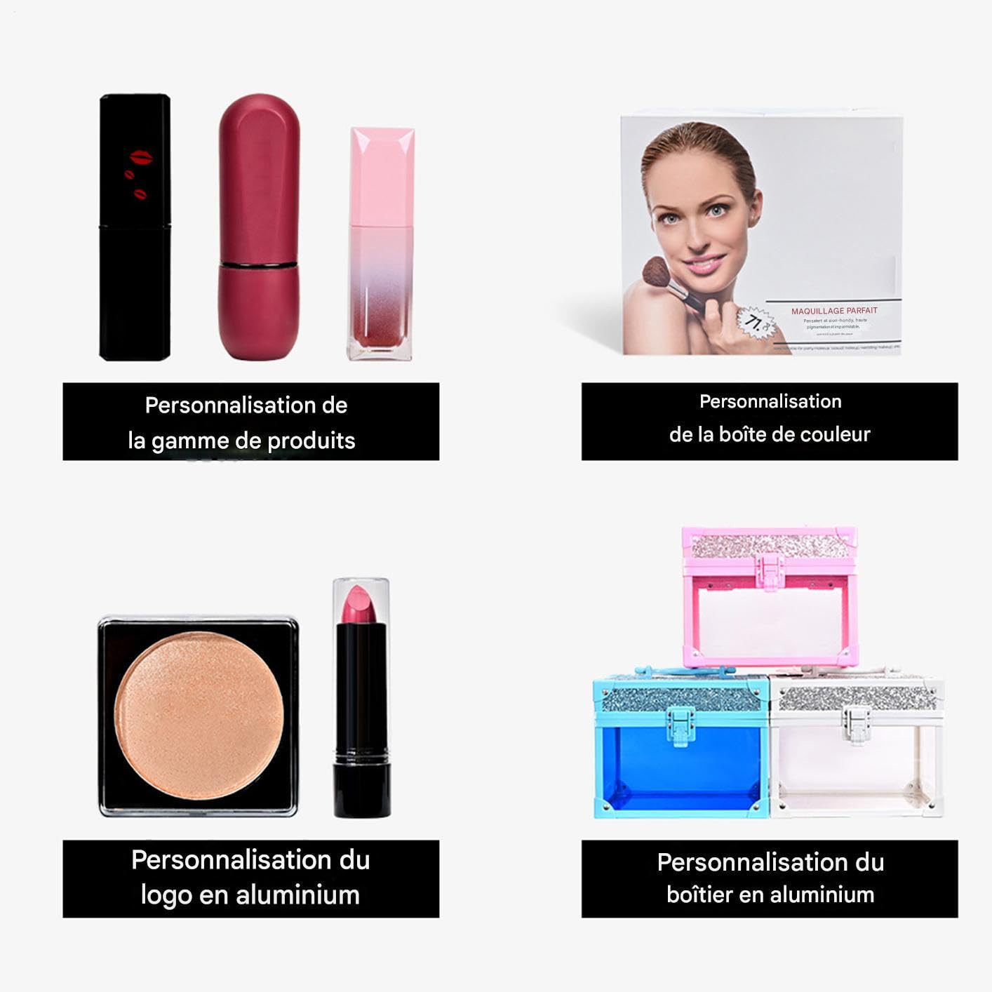 Kit Trucco per Principianti Set Da Viaggio Compatto Con | Contorno Ombretti con Custodia da Viaggio per Eventi Festivi Matrimonio e Uso Quotidiano