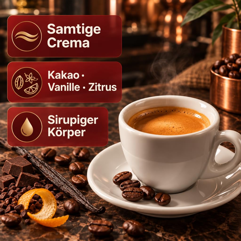 Jolly Caffè Crema Espresso Bohnen, 2 x 1000g, Premium Arabica-Mischung aus Zentralamerika, 2er Pack, Ganze Bohnen + ZUGABE FÄCHER