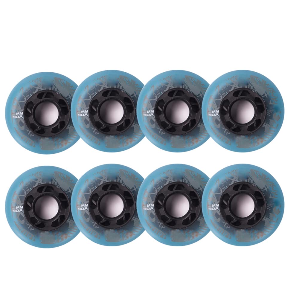 Générique Koła zamienne kółka do płozy świecących kół do płozach świetlnych PU odporne na zużycie przesuwne koła LED 64 mm 68 mm 70 mm Koła łyżwiarskie