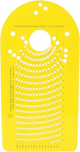 Plantilla de corte de círculo de enrutador Jig Circle Jig para enrutador Guía de corte de círculo de alta precisión Herramientas de enrutador de
