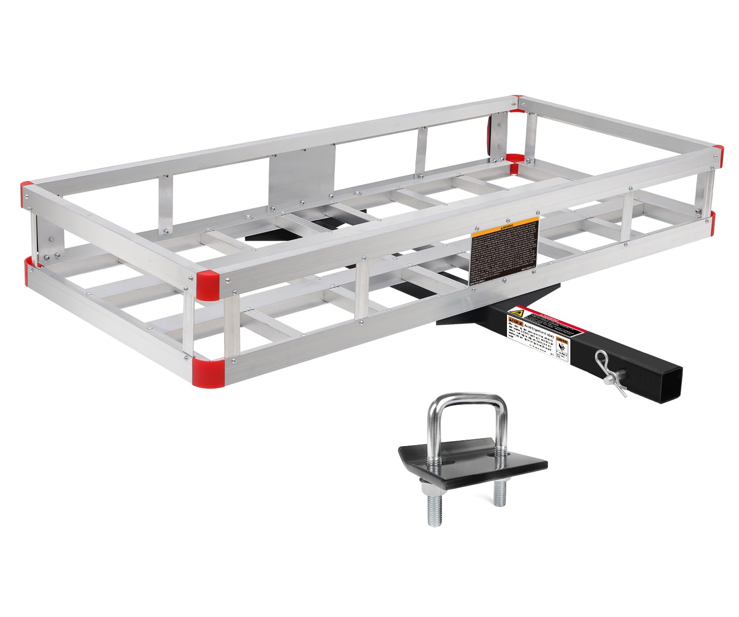 MaxxHaul 50881 - Transportador de Carga de Aluminio con Tensor de Enganche, Soporte de Enganche de Remolque para caravanas, Camiones, SUV, Furgonetas, automóviles con Receptor de Enganche de 2