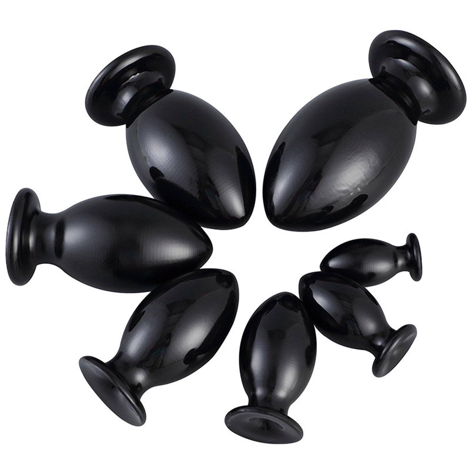 Plug anal géant en forme d'œuf, boule anale avec ventouse, dilatateur d'anus, masseur de prostate, grand gode anal, jouets sexuels for hommes et femmes(L)