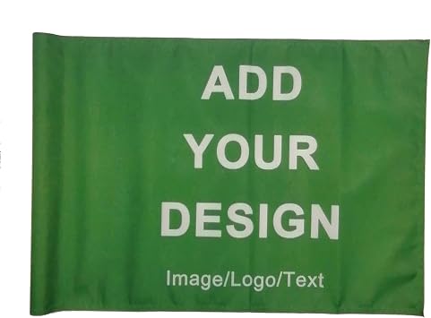 Custom Golf Flag Personalized Flag for Golf Pin with Plastic Tube or Brass Grommets Tube Style