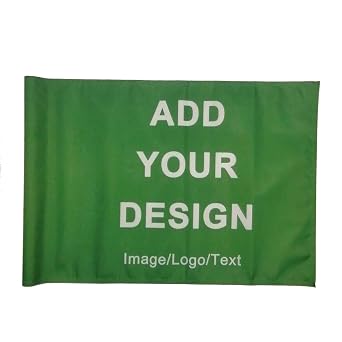 Custom Golf Flag Personalized Flag for Golf Pin with Plastic Tube or Brass Grommets Tube Style