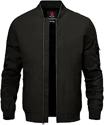 Jaqueta aviador masculina leve, casual, elegante, corta-vento primavera outono para golfe, voo, jaqueta moderna para homens