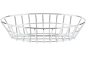 G.E.T. 4-20144 Chrome Oval Metal Wire Basket