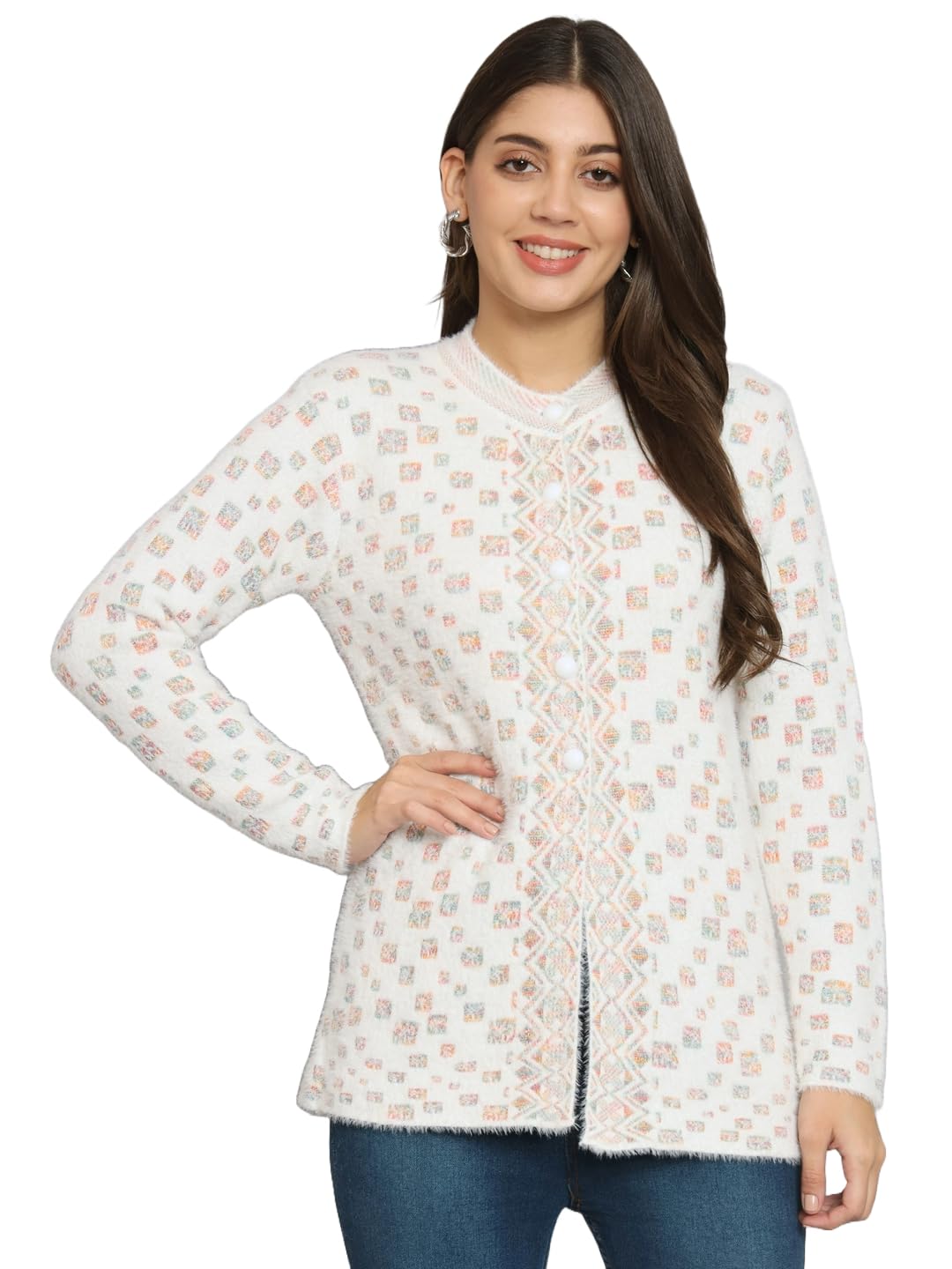 Women's winterwear Woolen Hair fullsleeves Cardigans Sweater