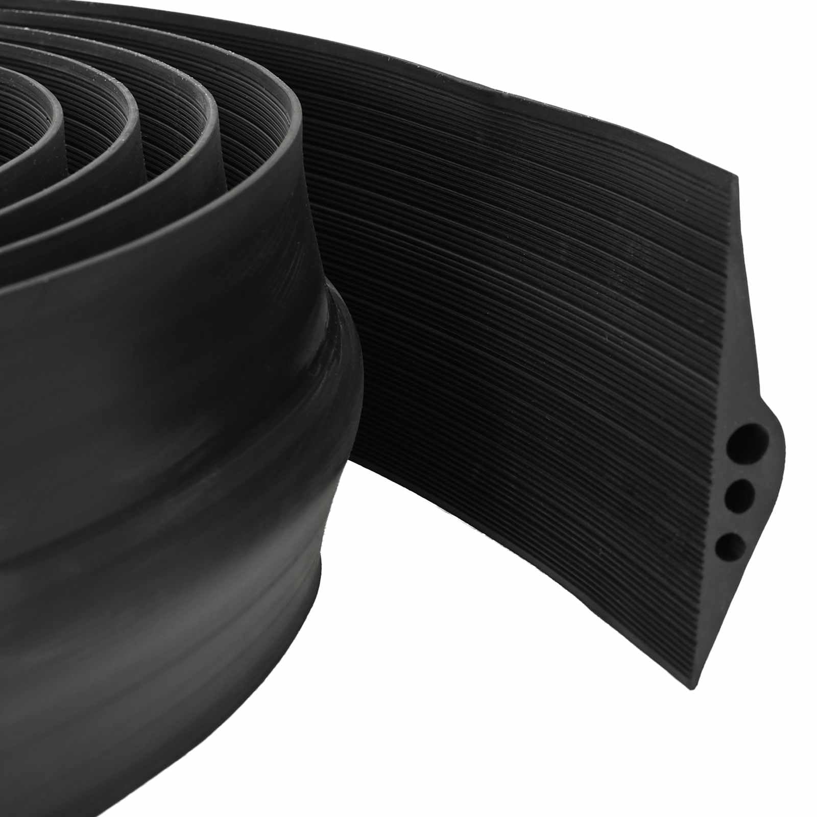 vidaXL Uszczelka podłogowa garażowa czarna 78 x 14 mm 10 m gumowa EPDM
