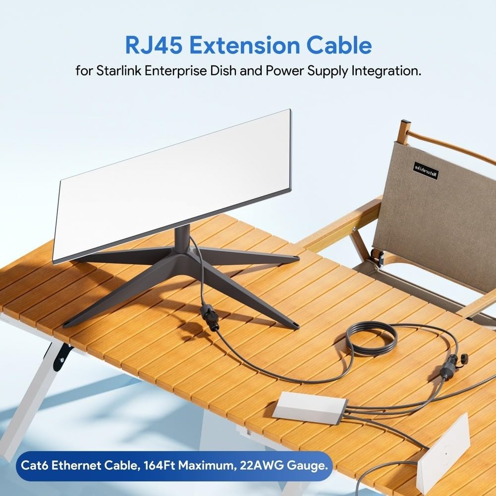 Adaptador Ethernet, para Starlink Enterprise para conector acoplador de cable RJ45, adaptador de cable de red acoplador de extensión para Internet satélite