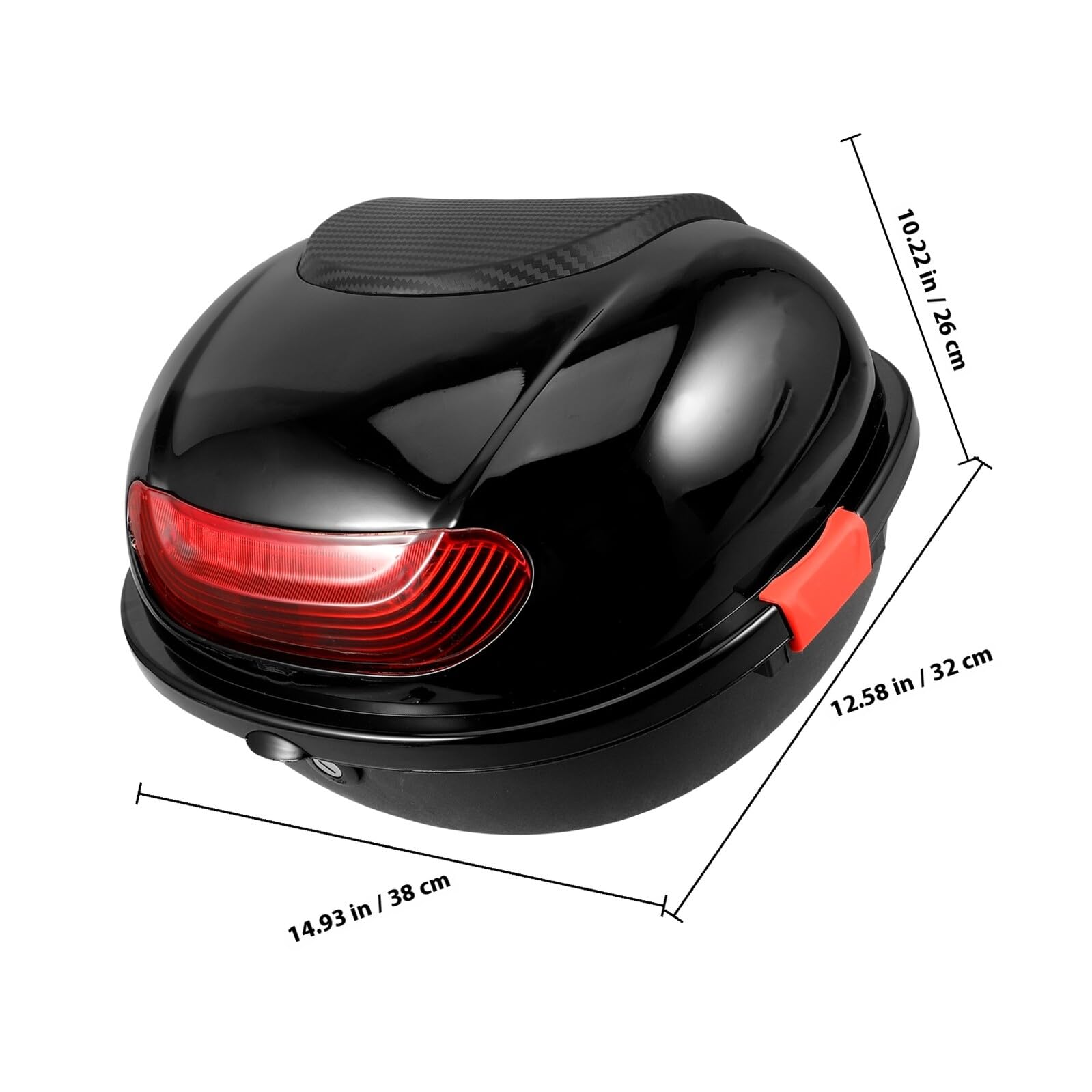 PRETYZOOM Bauletto Moto Posteriore con Schienale, Vano Capiente, PP