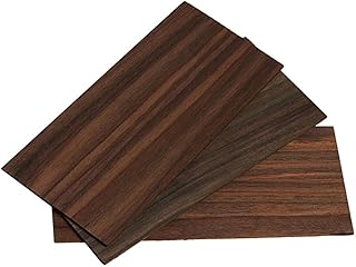 3Pcs Rosewood Guitar Head Veneers, Rosewood Guitar Headplate Veneers for Guitar Luthiers Replacement