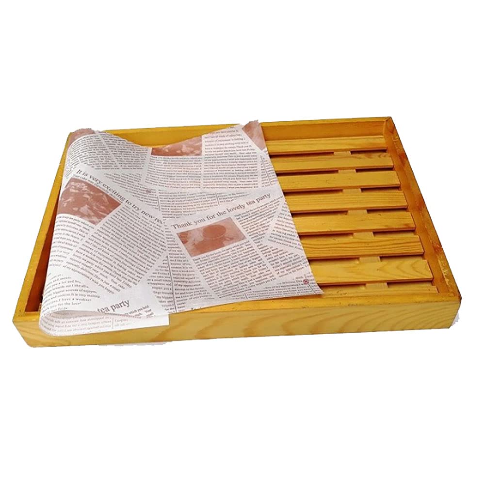 Wachspapier Für Lebensmittel, 100 Blatt – Fett- & Wasserdicht, 25 X 21,5 Cm
