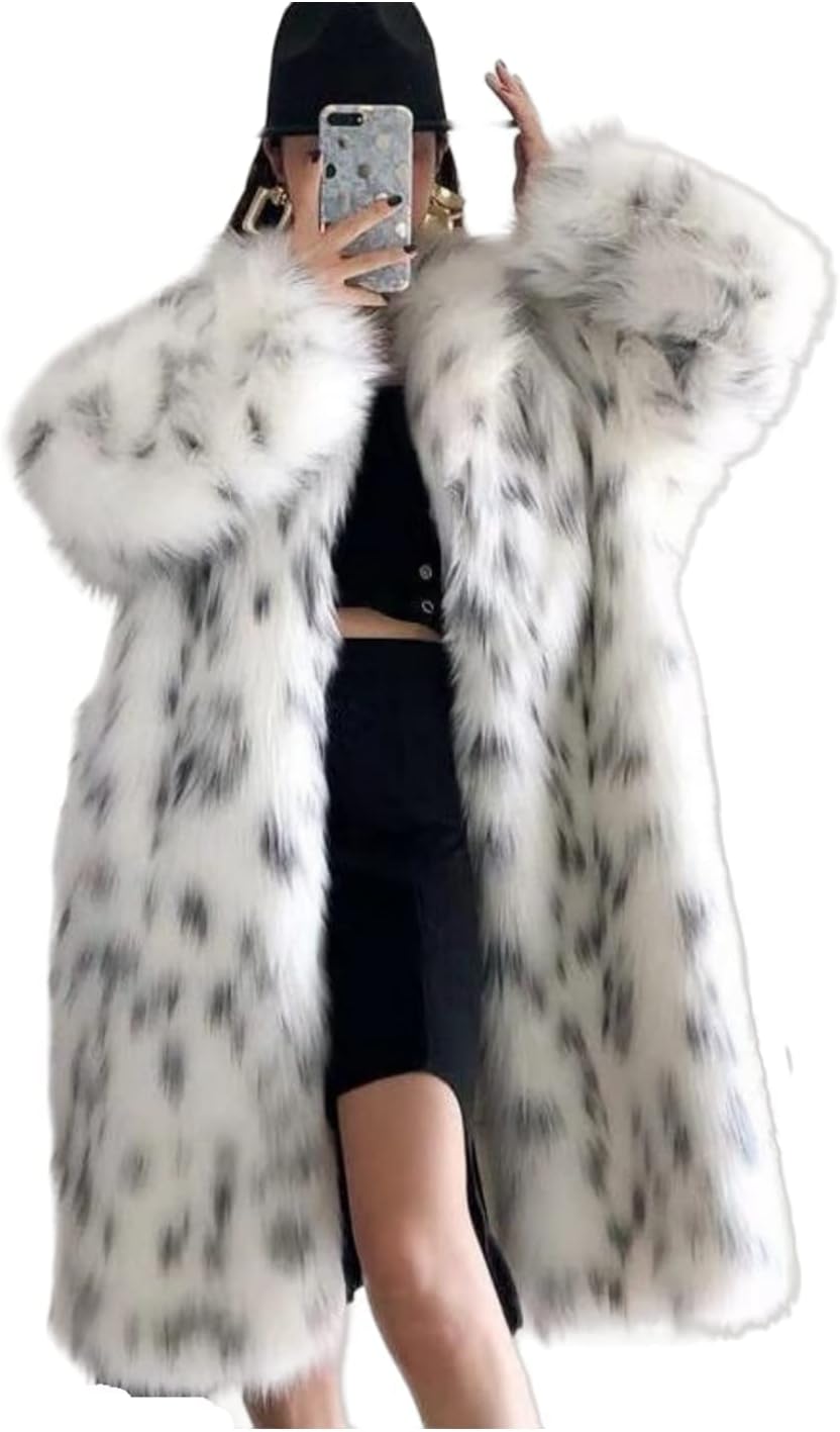 Faux Fur Winter Long Soft Coat Women's Warm Fur Jacket Overcoat Topcoat Outerwear