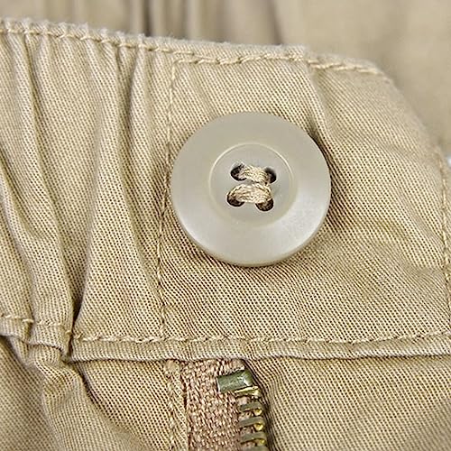 Jinda Men's Capri Cargo Pants Work Utility Pants Bottom Closed Back Flap Pocket Casual Long Shorts3