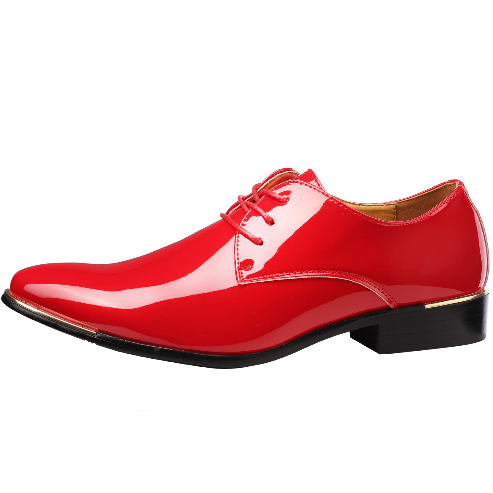 Herren Anzugschuhe Hochzeit Derby Lederschuhe Schnürhalbschuhe Oxford Schuhe Smoking Lackleder