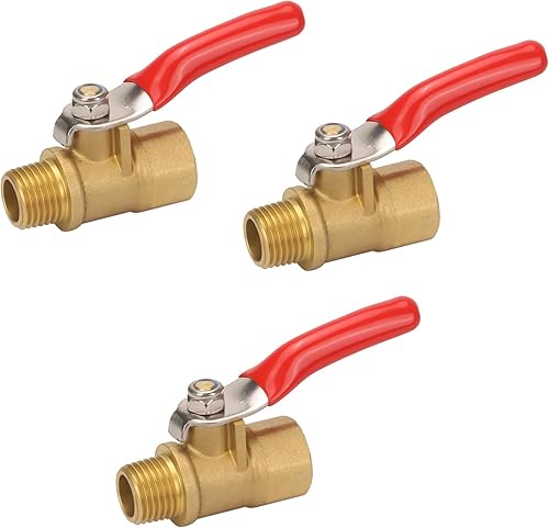 Compresor de aire de alta resistencia de 14 de pulgada, válvula de bola de latón, interruptor de apagado para drenaje de tanque, 14 de pulgada,