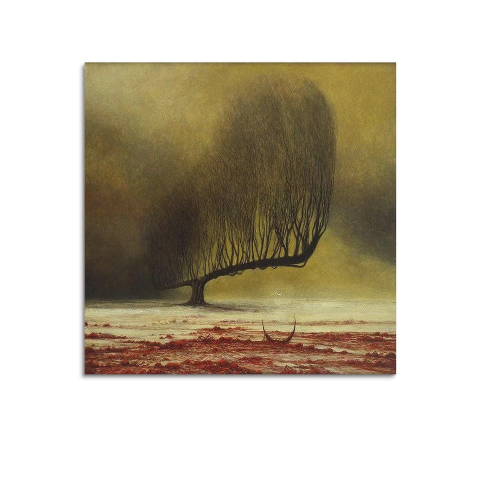 JAHER Surrealist Work No.6 by Zdzisław Beksinski Art Poster Art Wall Photo Paint Hanging Picture Family Decor 28x28inch(70x70cm)