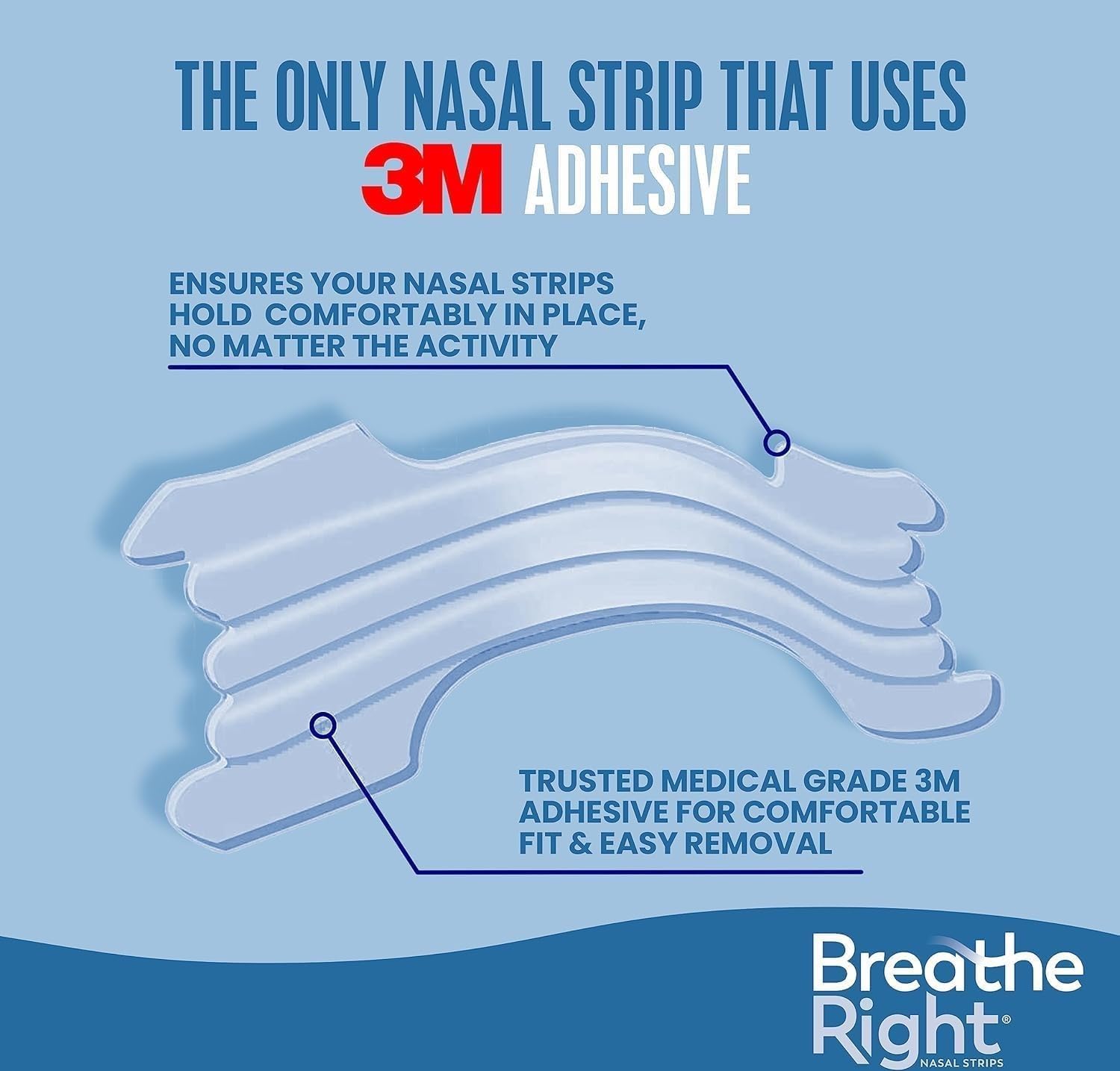 Breathe Right Extra Clear 30 Count | Transparent Drug-Free Nasal Strips for Snoring & Congestion Relief | Improves Airflow Naturally pack of 1 — Amazon image 4