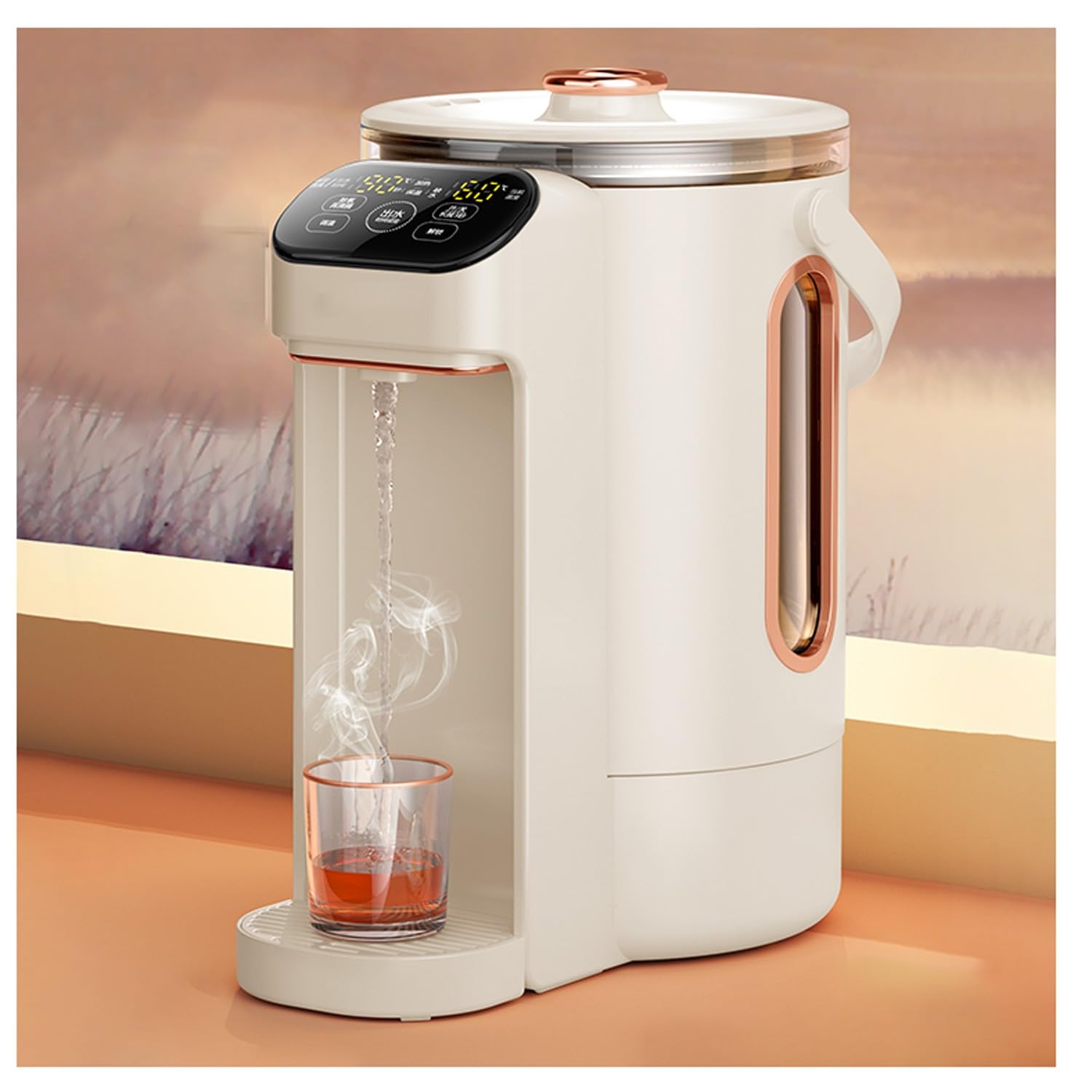 dispensador de agua fria y calienteDispensador de agua caliente instantáneo pequeño, todo en uno, con calefacción de escritorio, puro, para el hogar, 2,3 L/2,5 L(Color:2.5L)