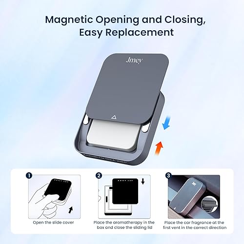Miniatura 3 de Jmey Paquete de 2 cápsulas aromáticas de repuesto para aromas de automóvil de la serie Flowing-Glass-Series diseñadas para Tesla Model 3  Model Y
