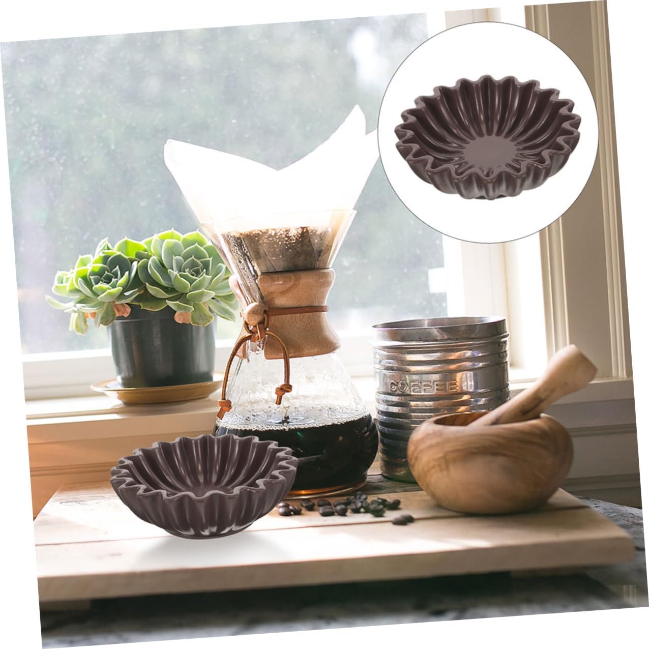 Decorative Bowl with Groove Edge 10-inch Black Key Storage Bowl Jewelry Organizer Candy Dish for Entryway Table Home Décor