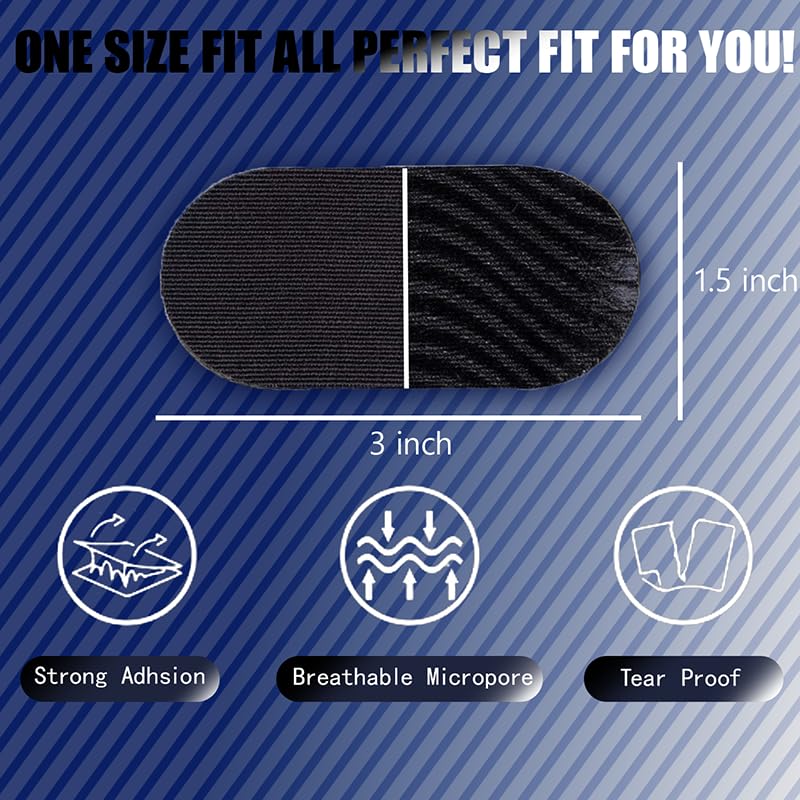 Painless Removal, Hypoallergenic, Latex-Free and Gentle On The Skin - Comfortable Sticky Cotton Tape - Breathable - Can Be Used During Exercise-(30 Strips)