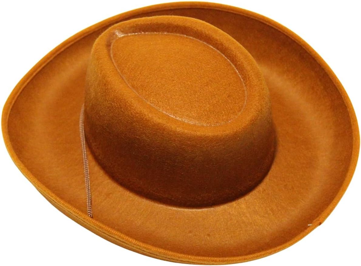 Kids Western Rodeo Cowboy or Cowgirl Classic Costume Set - Vest, Brown Hat, Bandana (Choose Color and Size) - Image 4