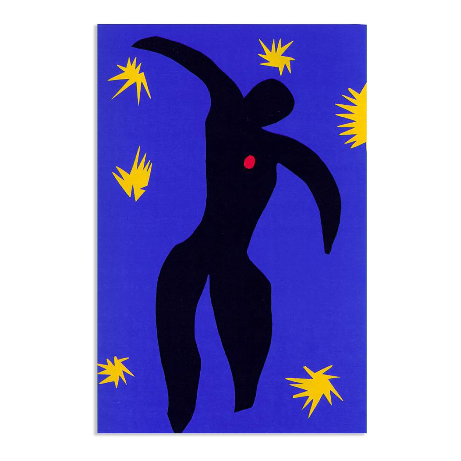 MYCGGDGH Henri Matisse Painting Reproduction Icarus Wall art Henri Matisse artistic wall print canvas home decor for living room Bathroom Office 45x30cm(18x12in) poster
