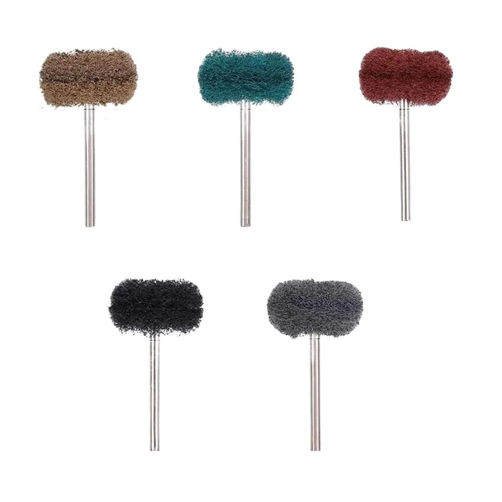 Głowica szlifierska do szlifowania włókien nylonowych Zestaw do polerowania i polerowania Mini szczotka Podkładka do szorowania Koło ścierne(Mixed,3mm shank -50pcs)