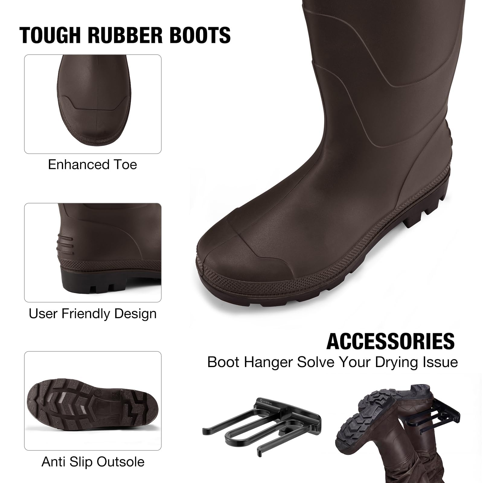 FISHINGSIR Unisex-Erwachsene Fishing Waders Watstiefel zum Angeln