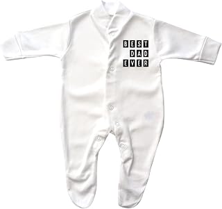 Premature, Tiny Baby Best Dad Ever Fathers Day Sleepsuit for Boys and Girls (3-8lb) (5-8lb)