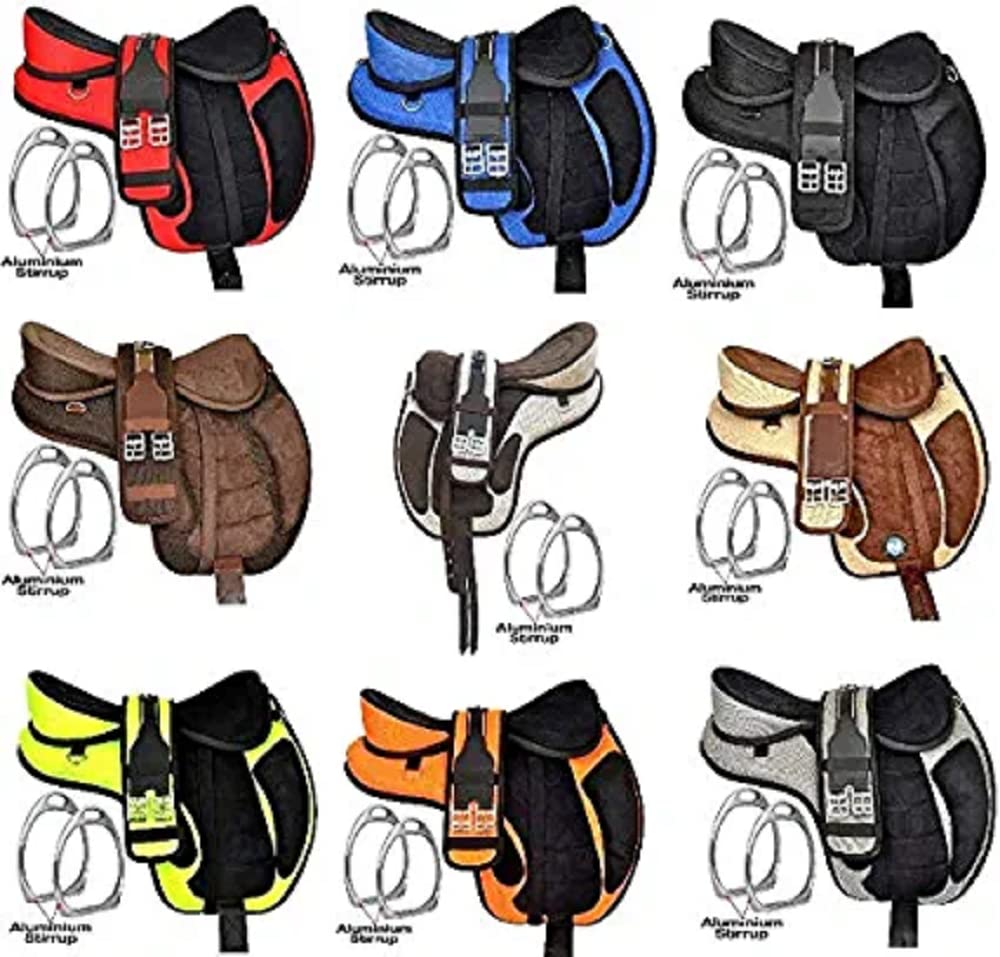 Sella Inglese Freemax Senza Alberi - Morbida E Lavabile Con Staffe Per Adulti E Giovani - Foto 9