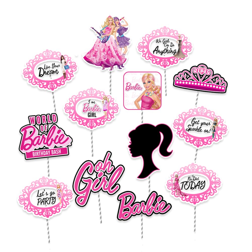 Suruchi Strokes Barbie theme birthday party decoration items for little princess baby girl (Hand Props) (B0CWDF3JN3) Amazon Price History, Amazon Price Tracker