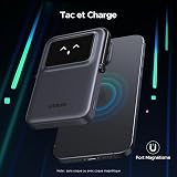 UGREEN Uno Mini Batterie Externe 5000mAh 15W Emoji Affichage Compatible avec MagSafe iPhone 16 15 14 13 12 Plus Pro Max Power Bank Induction USB C Charge Rapide Chargeur Portable Magnétique - 2