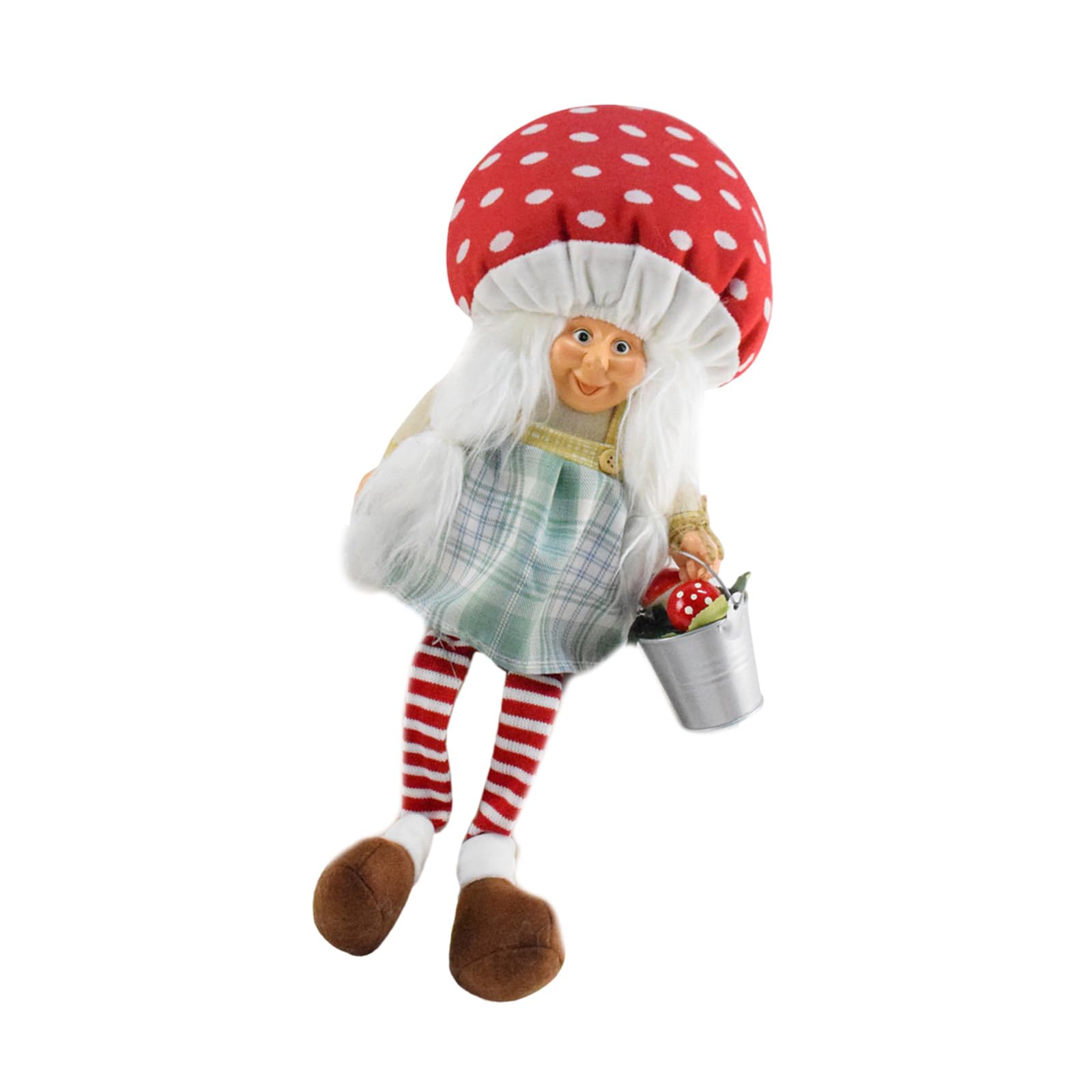 Elnwnnkc Seasonal Gnomes Dolls with Mushroom Hat Ornament Christmas Decoration for Home and Tabletop Decoration Collectible Figurine