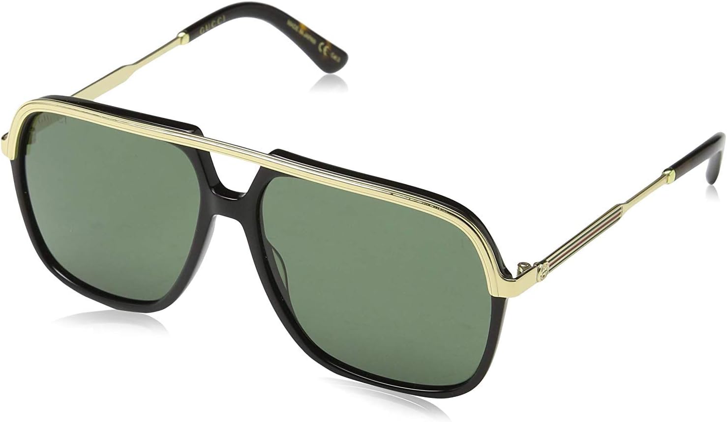 Gucci GG0200S Black/Green 57/14/145 unisex Sunglasses